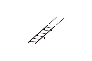 ROOFSYSTEM Лестница стеновая PRESTIGE ZN 400, 1,2 м, RAL 9005