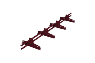 ROOFSYSTEM Ограждение PRESTIGE ZN H-1200 45*25 универсальное, 3 м, RAL 8017